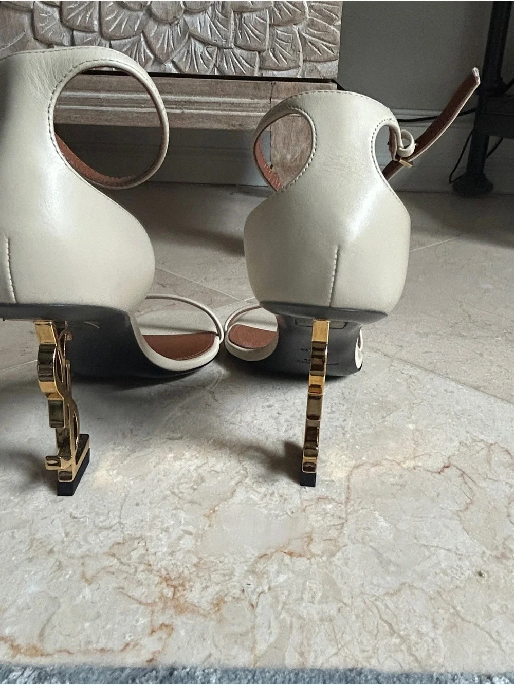 Saint Laurent YSL Opyum Logo Heels - Picture 12 of 12